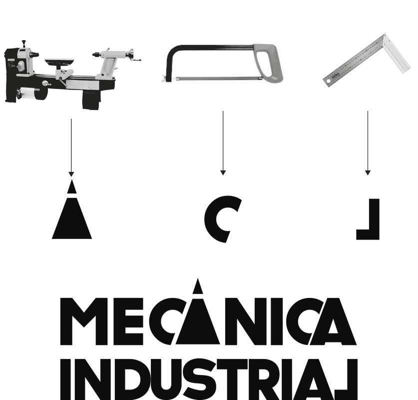 Logotipo en base a herramientas del área de mecanica industrial